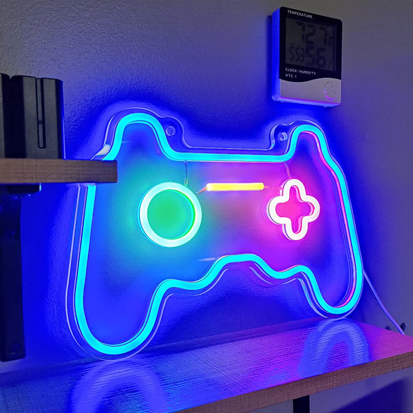Néon décoratif Manette de jeux vidéo, lampe de gaming