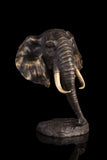 Sculpture Moderne de Tête d’Eléphant