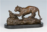 Sculpture Moderne en Bronze de Panthère