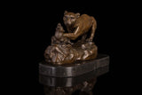 Sculpture Moderne en Bronze de Panthère