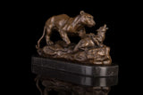 Sculpture Moderne en Bronze de Panthère