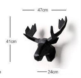 Sculpture Murale de Grande Tête de Cerf