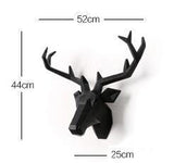Sculpture Murale de Grande Tête de Cerf