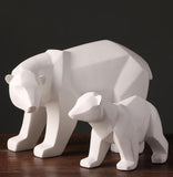 Sculpture d'Ours Polaires Pour la Décoration Intérieure