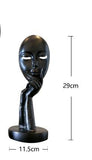 Sculpture de Visage de Femme Incarnant la Beauté Moderne