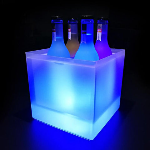 Seau à Glace Lumineux Transparent à LED