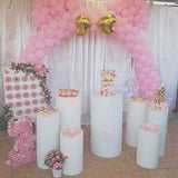 Socles, Piédestales de forme Cylindriques pour Décoration Évènements, Mariage...