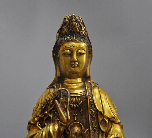 Sculpture en Bronze Pure de Bouddha Amitabha – Mon Enseigne Lumineuse