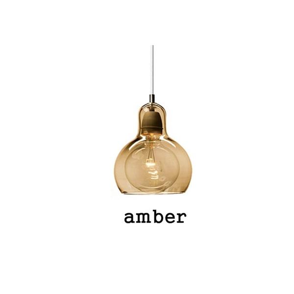 Suspension En Verre Clair Abat-Jour Moderne