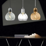 Suspension En Verre Clair Abat-Jour Moderne