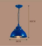 Suspension Industrielle Classique Rouge, Bleue, Noir - NADEN