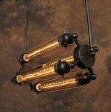 Suspension Industrielle Vintage 4 Ampoules - BRONSON