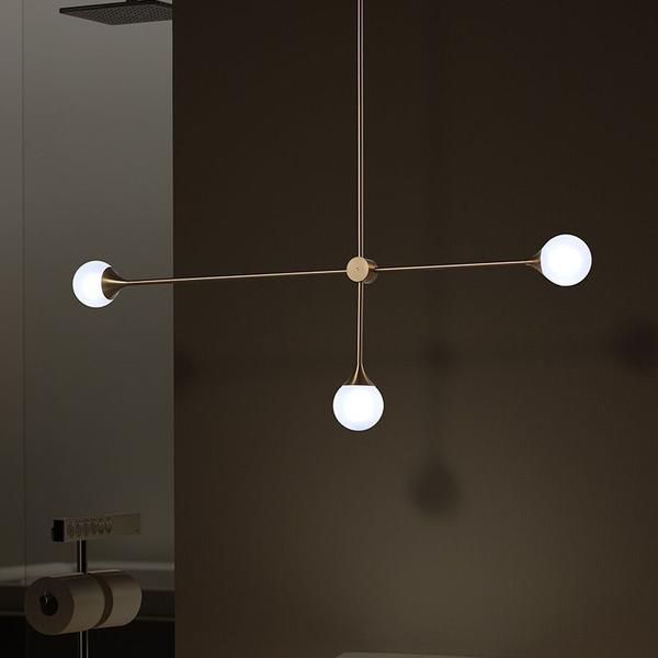 Suspension LED G9 en Boule de Verre