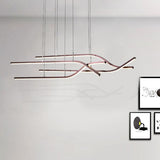 Suspension LED Moderne à Bande Longue