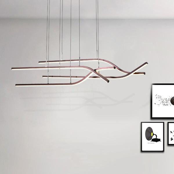 Suspension LED Moderne à Bande Longue