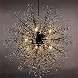 Suspension LED Moderne en Feu d’Artifice de Cristal - ARNELLA