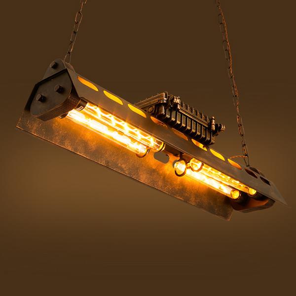 Suspension Vintage Linéaire Industrielle pour Bar, Restaurant - LOWELL