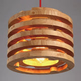 Rustic Wooden Pendant - ANIKA