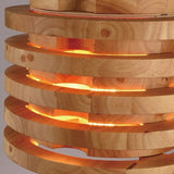 Rustic Wooden Pendant - ANIKA