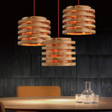 Rustic Wooden Pendant - ANIKA