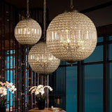 Suspension Luxe Sphérique en Cristal - MAHAL