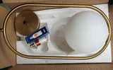 Suspension Minimaliste LED en Boule de Verre