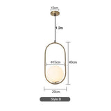 Suspension Minimaliste LED en Boule de Verre
