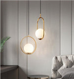 Suspension Minimaliste LED en Boule de Verre