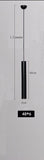 Modern LED Suspension in Cylinder Tube - BALLET