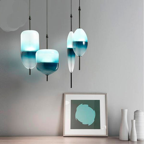 Suspension Moderne LED en Verre en Forme de Larme - FLOAT