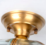 Modern LED Glass and Copper Pendant - SUZANNE