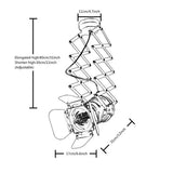 Suspension Spot Industrielle avec Volets Rétractables