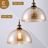 Suspension Vintage Ambrée en Verre