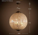 Suspension Luxe Sphérique en Cristal - MAHAL