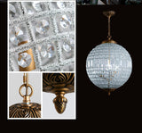 Suspension Luxe Sphérique en Cristal - MAHAL