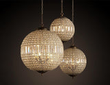 Suspension Luxe Sphérique en Cristal - MAHAL