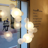 Suspension avec Globes en Verre Dépolis, Suspension Originale - ANNOUK