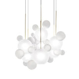 Suspension avec Globes en Verre Dépolis, Suspension Originale - ANNOUK