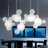 Suspension avec Globes en Verre Dépolis, Suspension Originale - ANNOUK