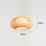 Suspension en Cage de Bambou 50 cm E27 - LINNA