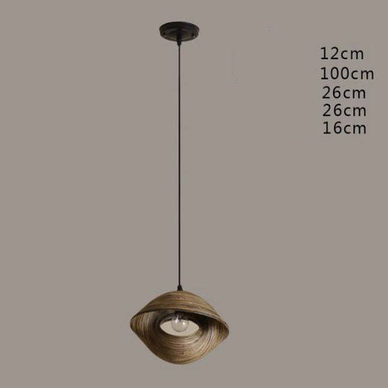 Suspension Design Coquillage de Bambou pour Salle à Manger - ABEBA