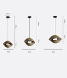 Suspension Design Coquillage de Bambou pour Salle à Manger - ABEBA