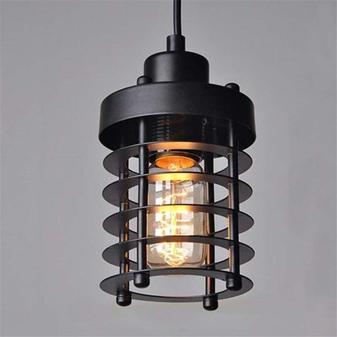 Vintage Pendants with Metal Cage