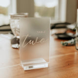 Numéros de Table de Mariage Personnalisables en Plexiglas