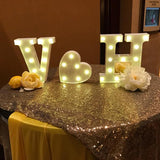 Veilleuse LED Chapiteau Alphabet en Plastique