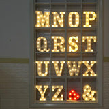 Veilleuse LED Chapiteau Alphabet en Plastique
