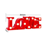 Veilleuse Romantique 3D LOVE Lettre LED Blanc Chaud