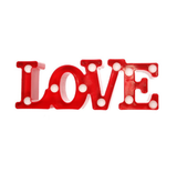 Veilleuse Romantique 3D LOVE Lettre LED Blanc Chaud