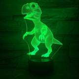 Veilleuse LED Illusion Dinosaure 3D 7 Couleurs avec télécommande