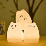 Veilleuses Chats Rechargeables USB